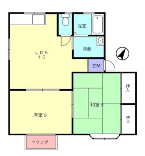 レジデンス明和B【2階】の間取り