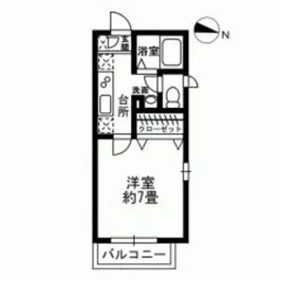 フローラ松原【2階】の間取り