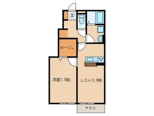 セジュールひまわり【1階】の間取り