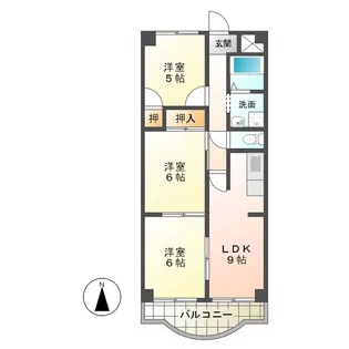 クレセント桜島【2階】の間取り