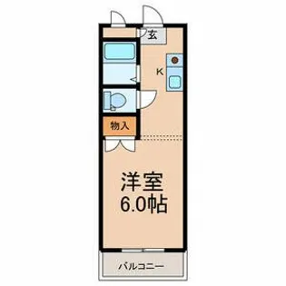 エステートピア西都賀【2階】の間取り