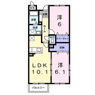 白蔵 IV【2階】の間取り
