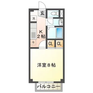 カーサベルデ3【2階】の間取り