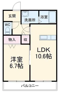 ビューノ市野【2階】の間取り