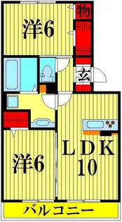 ロイジェントパークス レイクタウンN【3階】の間取り