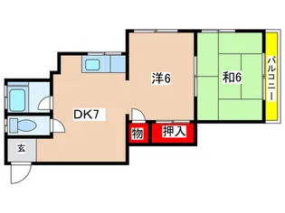 橘ハイツ【2階】の間取り