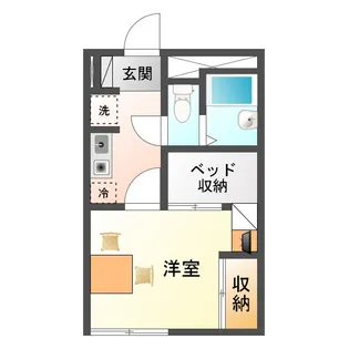 スカイコートIII【1階】の間取り