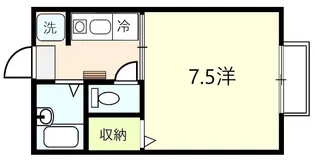 ふじハイツ6【1階】の間取り