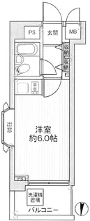 新宿御苑ダイカンプラザ【9階】の間取り