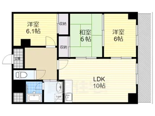 フルール南鈴原【3階】の間取り
