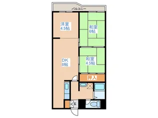 ハイツ平岸【3階】の間取り