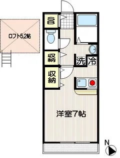 セゾンガーデン【2階】の間取り