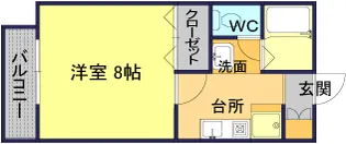 ウイングシップA【2階】の間取り