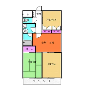第3サンライズマンション【3階】の間取り
