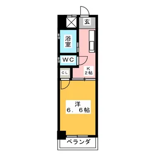 シャトー山田【2階】の間取り