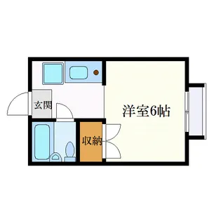 チェリーコーポ【1階】の間取り