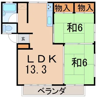 コーポカネマン【1階】の間取り