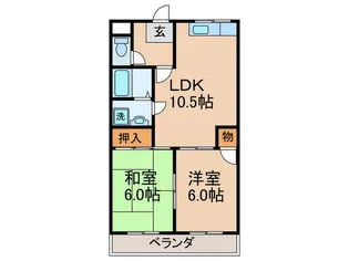第2林マンション【3階】の間取り