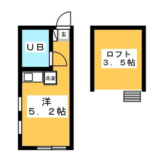 ポンポーニュ小倉【1階】の間取り