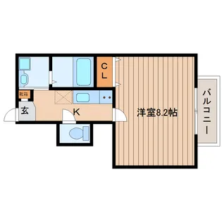 ルーナ葉山【1階】の間取り