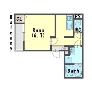 アイリス寝屋川【3階】の間取り