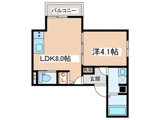ポモナ【1階】の間取り