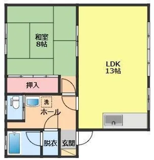 高台ハイム【1階】の間取り