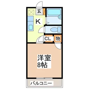 メゾンII【2階】の間取り