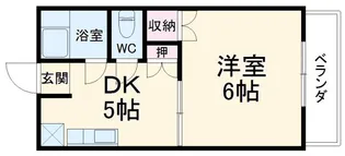 コーポソシアル B【2階】の間取り