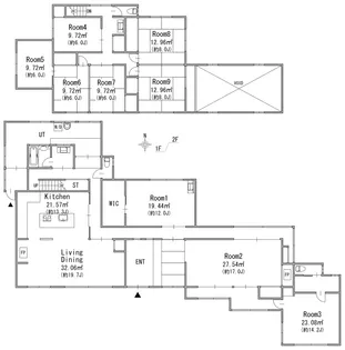 大阪府高槻市前島1【一戸建】の間取り