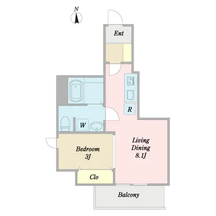 蔵グランデ南仙台駅前【2階】の間取り