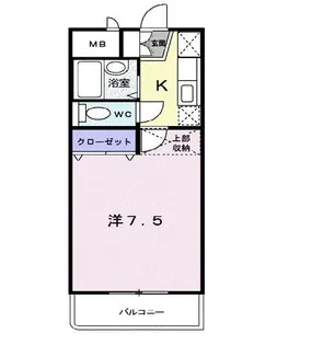 ヴェルジュ・萩原【2階】の間取り