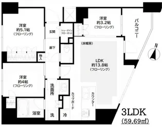 GREEN PARK文京西片【3階】の間取り