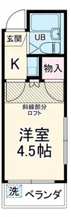 ハックベリーハウス4【2階】の間取り