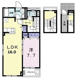 ルーナ カーサ【3階】の間取り
