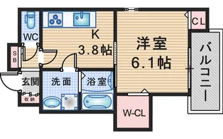 アルバス上野東【2階】の間取り