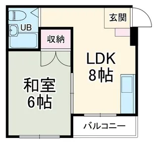 大久保大喜マンション【4階】の間取り