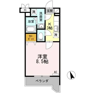 アーベント【1階】の間取り