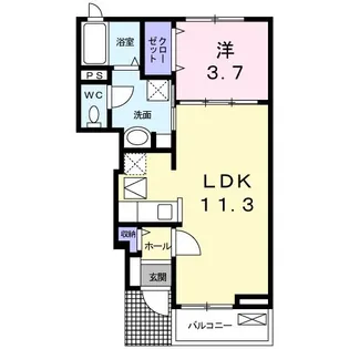 グラン・シャリオ【1階】の間取り