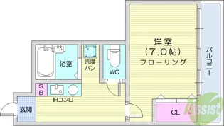パークハイム1【1階】の間取り