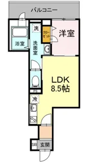ベイサイドヒルズ関内【3階】の間取り