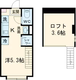 ル・ブラン小岩【1階】の間取り