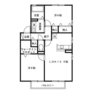 ベルハウス B【2階】の間取り