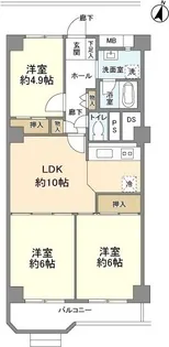 エクセレンス横浜【1階】の間取り