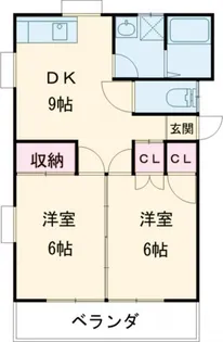 みづきハイツ【2階】の間取り