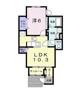 Monte Oro II【1階】の間取り