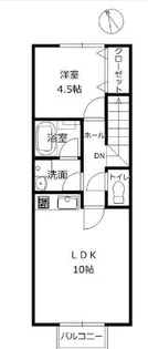 RETINA河原町II【2階】の間取り