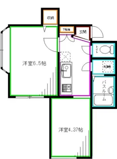 プラスペアティ【2階】の間取り