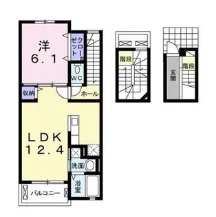 エレノア【3階】の間取り