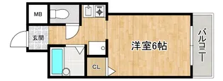 シャンピア緑【3階】の間取り